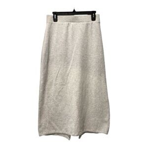 Old Navy Heather Gray Knit Maxi Skirt Size M | Soft Stretch Lounge Casual